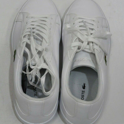 Lacoste Men's Lerond BL 1 CMA Leather Trainers, White - 8 US