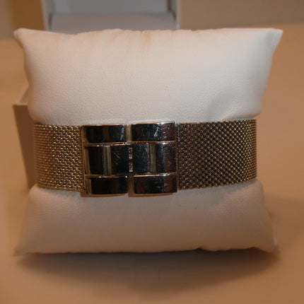 Nine West Women's Mesh Bracelet Watch, Silver/Rose Gold, NW/2091RGSB