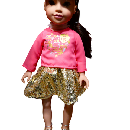Journey Girls 18-Inch Callie Hand Painted Doll with Brown Hair and Brown Eyes