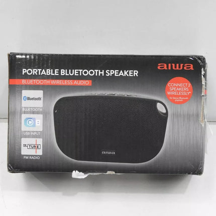 AIWA Soulmate (Black) ABT-110 Portable Bluetooth Speaker with Built-in Mic & TWS