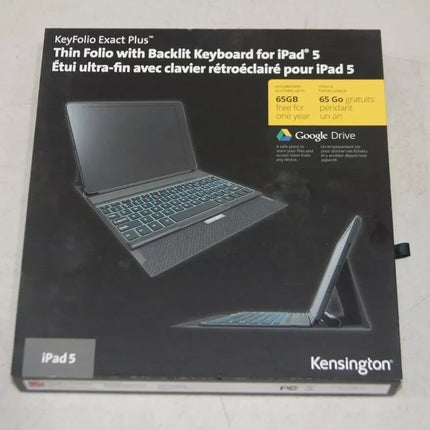 Kensington Keyfolio Exact Thin Folio with Keyboard for iPad 5