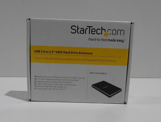 Startech SAT2510BU32 SATA To USB-A 3.0 HDD/SSD External Case
