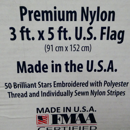 Annin Flagmakers American Flag SolarGuard Nylon Flag, Solar Light and Flagpole