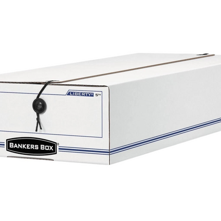 Bankers Box Liberty Check and Form Boxes, Standard Set-Up, String and Button