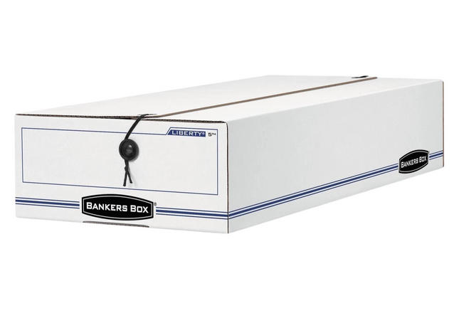 Bankers Box Liberty Check and Form Boxes, Standard Set-Up, String and Button