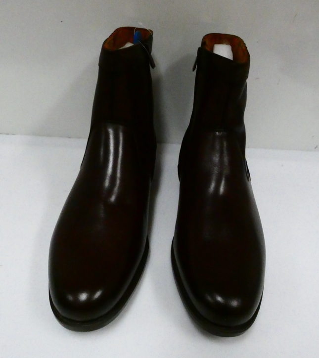 Florsheim Men's Medfield Plain Toe Zip Boot Fashion, Brown, 12 3E