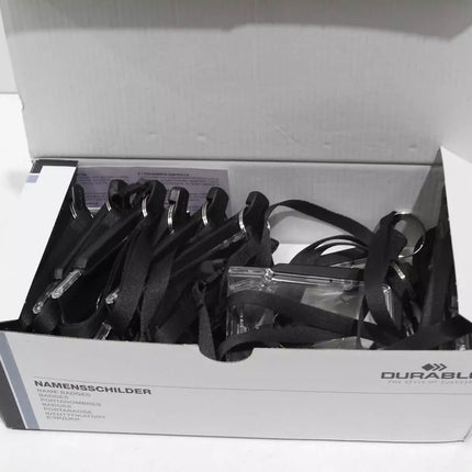 Durable Acrylic Card Holder Deluxe with Necklace, Box of 10