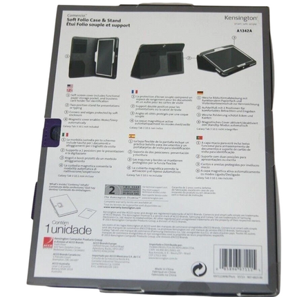 Kensington Comercio Soft Folio Case & Stand for Galaxy Tab 3, 10.1'' - Plum