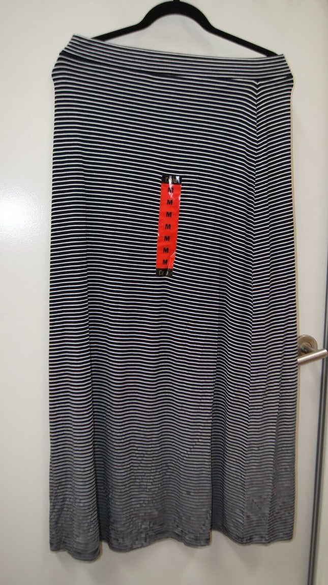 Dalia Collection Maxi Long Full Length Skirt Black/White - Medium