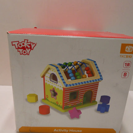 Tooky Toys Kids/Toddler's Toy Interactive Activity House w/Mazes/Gears 18m+