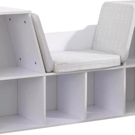 KidKraft Bookcase with Reading Nook Toy - White