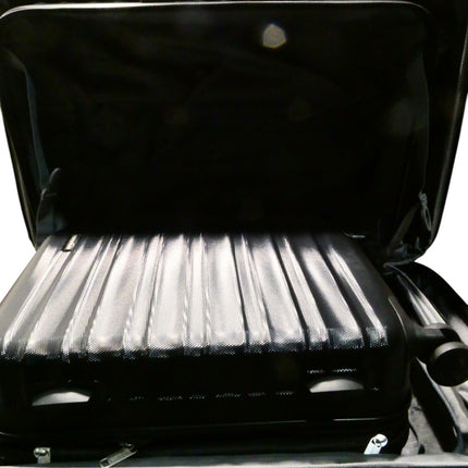 AmazonBasics 3-Piece Set (55, 68, 78 cm), Black