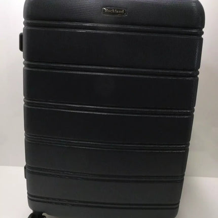 Rockland Melbourne Hardside Expandable Spinner Wheel Luggage, Navy, 2-Piece Set