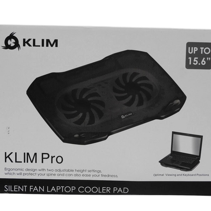 KLIM Pro - The Laptop Cooler for Professionals - Laptop PC Support 10” to 15,6”