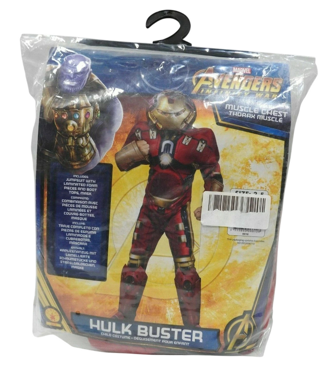 Rubie's 6612,Marvel Avengers Infinity War Muscle Chest Thorax Muscle Size 3-5 He