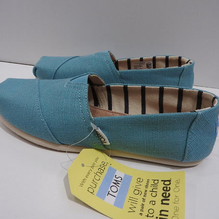 TOMS Women's Heritage Canvas Original, Marine Blue Heritage Canvas - 7 US