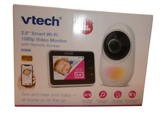 VTech RM2751 2.8" Smart Wi-Fi 1080p HD Video Baby Monitor with Remote Access