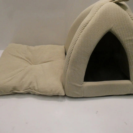 Pet Tent-Soft Bed for Dog and Cat by Best Pet Supplies - Beige Corduroy
