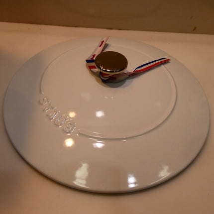 Staub Cast Iron Dutch Oven, 3.75Qt, Serves 3-4, Made in France, White