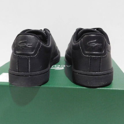 Lacoste Carnaby EVO 118 4 Kids Fashion Shoes, Black/Black - 11 US