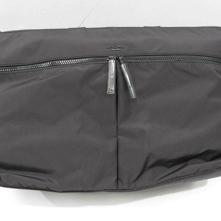 Knomo Dalston Stockholm, 15" Laptop Cross-Body Holdall, with Flat Bottom - Black