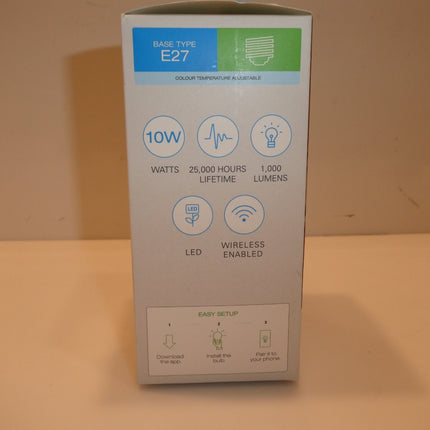 Laser WiFi Smart White Dimmable LED Bulb E27 Google Home Alexa Compatible 240V