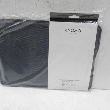 Knomo Embossed 13" Laptop Sleeve, Slim, Lightweight Leather Laptop Sleeve Compat