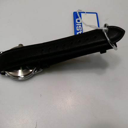 CASIO MTPV002L-1B3 Unisex Black/Silver Analog Watch with Black Band