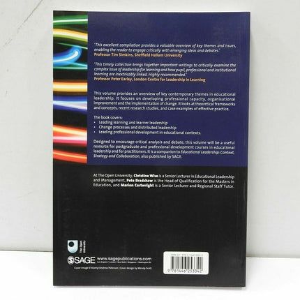 Leading Professional Practice in Education By Christine Wise Paperback