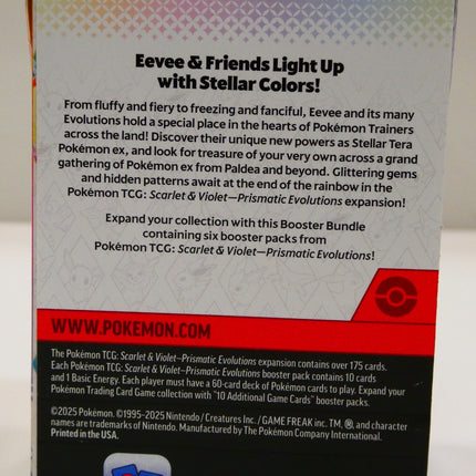 Pokémon TCG Scarlet & Violet 8.5 - Prismatic Evolutions Booster Bundle - New