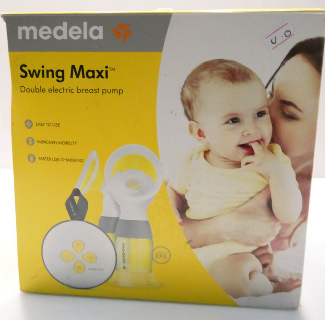 MEDELA Swing Maxi Double Electric Breast Pump, USB-Chargeable, More Milk in Less