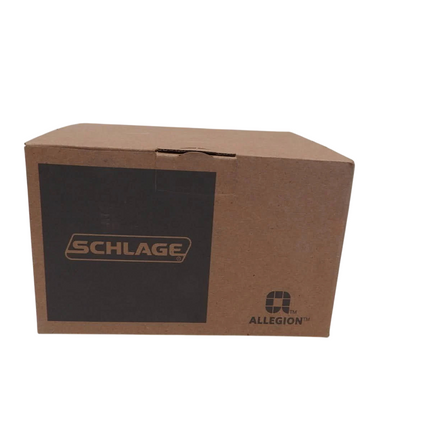 Schlage Residential F10 GEO 619 CAM Georgian Knob with Camelot Rose Passage Lock