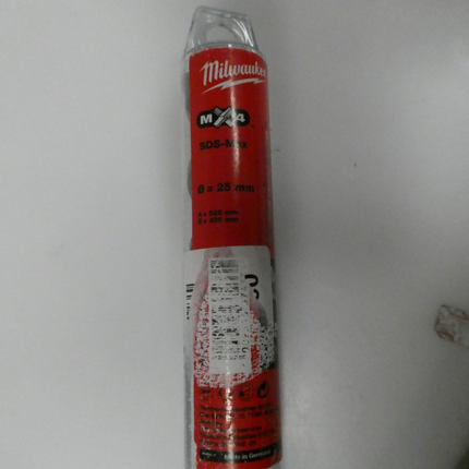 Milwaukee 4932352775 SDS Max 4 Cut Drill Bit 25 x 520mm