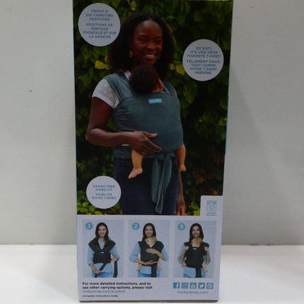 Moby Elements Wrap Carrier, Asphalt