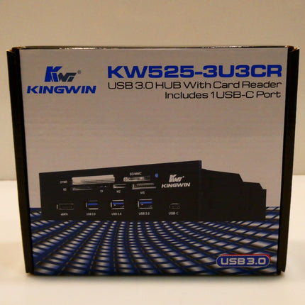 Kingwin KW525-3U3CR Multi-Function Super Speed USB 3.0 Hub w/ Card Reader Includ