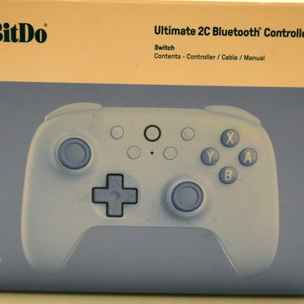 8Bitdo Ultimate 2C Bluetooth Gaming Controller for Switch & Switch 2 - Blue