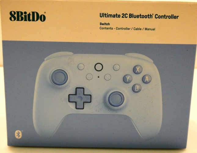 8Bitdo Ultimate 2C Bluetooth Gaming Controller for Switch & Switch 2 - Blue