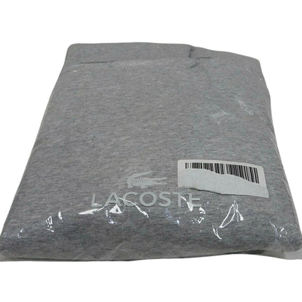 Lacoste Men's Hooded Pullover Sweatshirt, Silver Chine/Navy Blue, Size - XS