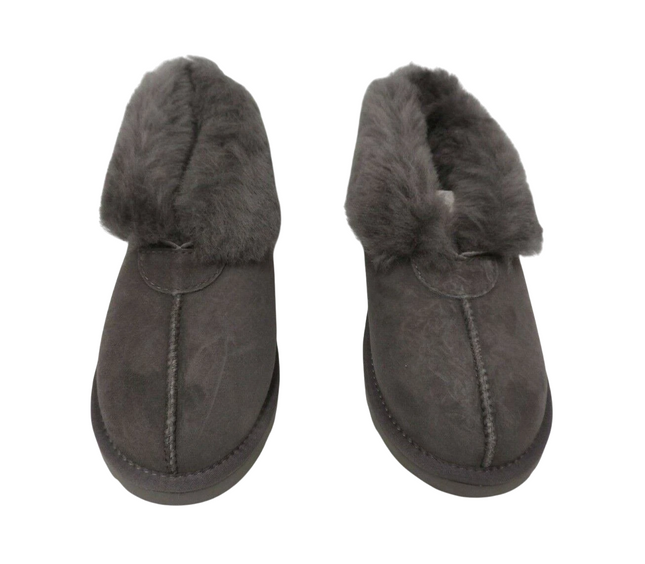UGG Unisex Double Face Sheepskin Home Slipper OB004, Grey - US 7M/9L