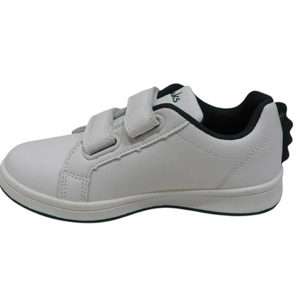 Clarks Kids Dewey White/Green E+ 28 E