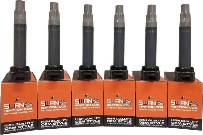 Pack of 6 - SWAN Ignition Coils for Chrysler 300C, Grand Voyager, Pacifica