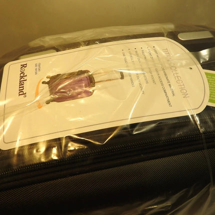 Rockland Titan Hardside Spinner Luggage, Black, Carry-On 19-Inch