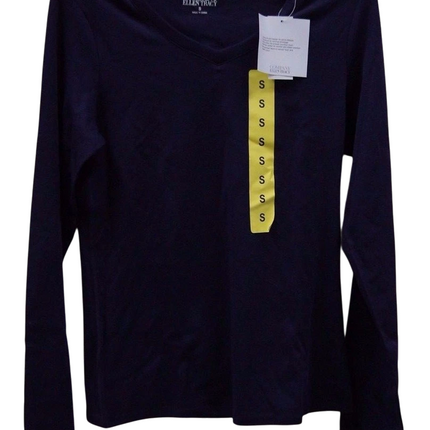 12 x Ellen Tracy Woman's Full T-Shirt Purple T-Shirt Size - S