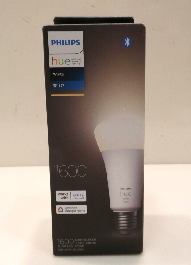 Philips Hue White A67 High Brightness 100W 1600 Lumens Smart Bulb with E27 Fitti