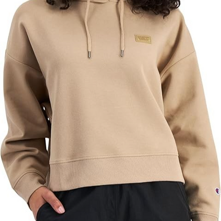 Champion Women's Rochester Base Hoodie, Tan Dunes, Large