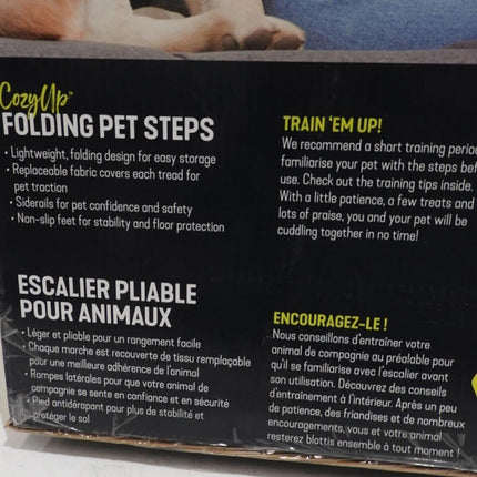 PetSafe CozyUp Folding Dog Stairs - Pet Stairs for Indoor/Outdoor