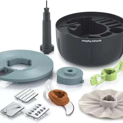 Morphy Richards PrepStar Compact Food Processor 4L, Grey (401014)