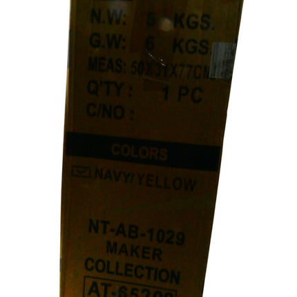 Nautica Maker Hardside Spinner Luggage, Navy/Yellow, Checked-Large 29-Inch, Make