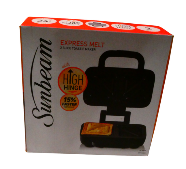 Sunbeam 2 Slice Express Melt Toastie Maker GRP2000SV