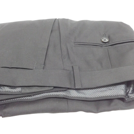 Calvin Klein Men's ACXST600 Super Slim Fit Wool Blend Suit Pant, Black - 76 Regu